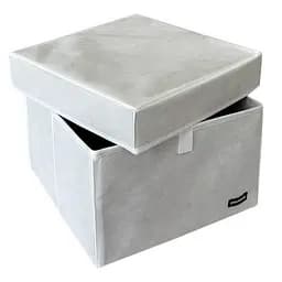 Короб  ORGANIZE  для іграшок та настільних ігор L з кришкою - 30*30*20 см (білий) - мініатюра 4