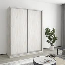 Шкаф-купе двухдверный MebelStar Комбо AL 2ДСП 160x60x210 см Аляска серый (MBS-2719)