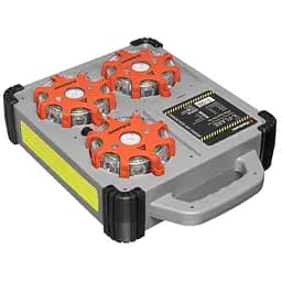 Комплект ліхтарів професійних Mactronic X-Flare (30 Lm) Red/Blue/Amber Recharg 12v/220V Magnetic Червоний - мініатюра 2