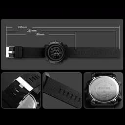 Наручний годинник Skmei 1434 Black Black ABS ring, 1434BKBK (18476) - мініатюра 6