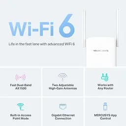 Ретранслятор Wi-Fi сигналу Mercusys ME60X [128287] - мініатюра 7