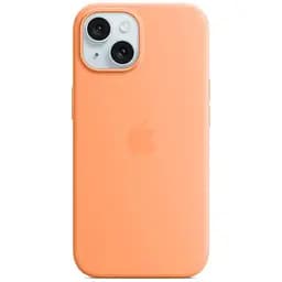 Чехол для мобильного телефона Apple iPhone 15 Silicone Case with MagSafe Orange Sorbet (MT0W3ZM/A)