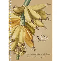 Блокнот для записів Student, В6, у клітинку, спіраль, 80 л., Банани на гілці (A6-SC-080-6086K)