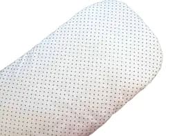 Простынь хлопковая Moontime в коляску "Горошек серый"