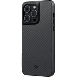 Оригинальный противоударный чехол для iPhone 14 Pro Pitaka Military Grade MagSafe MagEz 600D Black/Grey