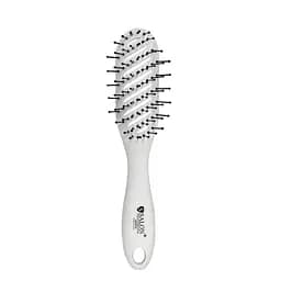 Щітка для волосся масажна пластикова продувная Salon Professional біла