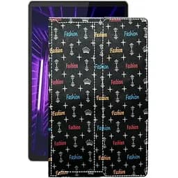 Чехол StatusCASE из экокожи для планшета Lenovo M10 Plus TB-X606F Фэшн черный