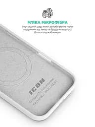 Силиконовый чехол с MagSafe для Apple iPhone 17 Air, ICON2 MagCase, белый, противоударный, панель с мягкой подкладкой, защита всего корпуса, поддержка беспроводной зарядки, совместим с защитными стеклами и пленками, ArmorStandart (ARM86668) - мініатюра 7