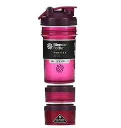 Шейкер спортивний BlenderBottle ProStak 22oz/650 мл з 2-ма контейнерами Plum (PS 22oz Plum) - мініатюра 2