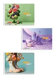 Комплект 3 шт. альбомів для малювання. Альбом Школярик А4 30 арк. 100г/м2 8508 4823088244038