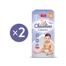 Набір підгузків Chicolino Classico 4 (7-14 кг), 96 шт. (2 уп. по 48 шт.) - мініатюра 2