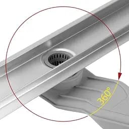 Трап для душу Rea Neox 90 Superflow brushed steel 2в1 REA-G2708 - мініатюра 2