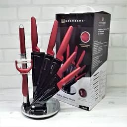 Набір кухонних ножів на підставці Edenberg EB-951 антибактеріальне покриття 8 предметів