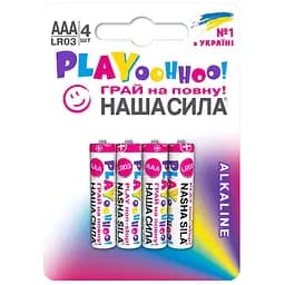 Батарейки Наша Сила Play AAA (LR03) 4 шт.