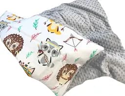 Плед з плюшем Moontime 100x80 см "Звірі індійці"