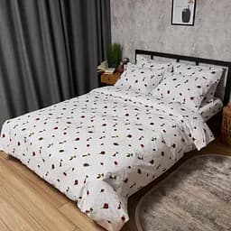 Постільний набір Moon&Star (простирадло 150х220 см + 2 наволочки 50х70 см) Бязь Gold Люкс Romantic Rose