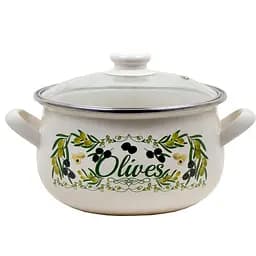 Кастрюля Idea Home Olives 2240 с крышкой, 22 см, 4.8 л (6832842)