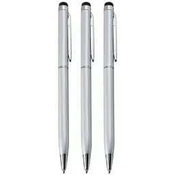 Стилус-ручка для ємнісних екранів, сріблястий (комплект 3 шт.)