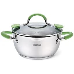 Кастрюля Fissman Charlotte со стеклянной крышкой 4.7 л (5502)