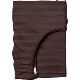 Простынь Cosas на резинке в детскую кроватку 70х140 сатин walnut, шоколад (StrSatin_26Walnut_70х140х12)
