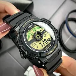 Чоловічий годинник Casio AE-1100W-1B Чорний ( AT1141-0284 ) - мініатюра 7