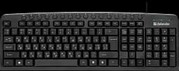 Клавиатура Defender Focus HB-470 (UKR), черный, USB, горячие клавиши быстрого доступа, 1.5 м (45471)