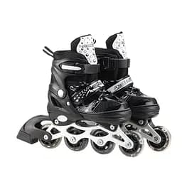 Роликовые коньки Bambi RL2503(Black) колеса PVC, размер L (38-41), со светом