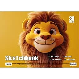 Альбом для рисования Лев Jumbi KT13022503 пружина 30 листов