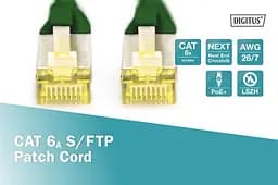 Патч-корд Assmann CAT 6A S-FTP, LSZH AWG 26/7, 2 м DK-1644-A-020/G Green - мініатюра 3
