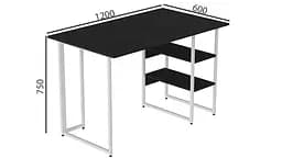 Комп'ютерний стіл Кевін 75x120x60 білий ДСП Сосна Кембра 16мм FRD-101253 - мініатюра 6