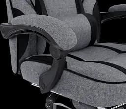 Геймерське крісло GT Racer сіре з чорним (X-2749-1 Fabric Gray/Black Suede) - мініатюра 8