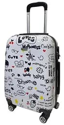 Валіза маленька Worldline Airtex 809/love полікарбонат 55×39×20 см Різнокольоровий