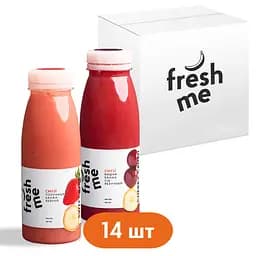 Смузи FreshMe Berry Collection ягодная коллекция Набор 250 мл х 14 шт