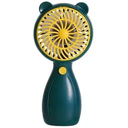 Портативный ручной вентилятор Handy Mini Fan JX-998 на аккумуляторе с ручкой мини ветродуйка 2,5Вт Зеленый