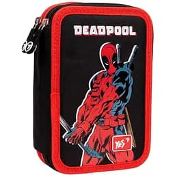 Пенал твердий Yes HP-01 Marvel Deadpool, 13х21х4 см, чорний із червоним (533128)