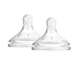 Соска для пляшечки з широкою шийкою Dr. Brown's Options+, 0+ міс., 2 шт. (WN1201-INTL)
