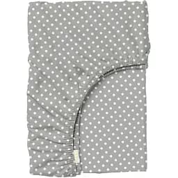Простирадло Cosas на резинці 120х200 mini dots cs14, сірий (DropWhiteGrey_120x200x20)