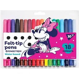 Фломастери Yes Minnie Mouse, 18 кольорів (650493)