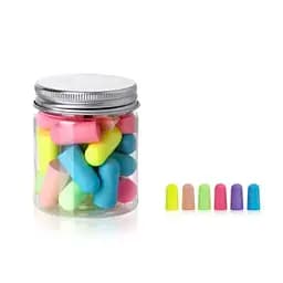 Пенопластовые беруши шарообразного типа, разноцветные, упаковка 24 шт.