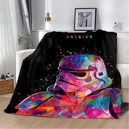Плед плюшевий на подарунок 3D SOLDIER 160х200 см