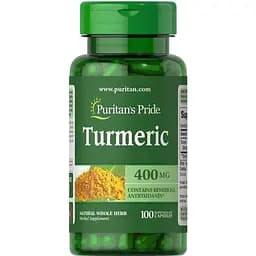 Куркума Puritan's Pride Turmeric 400 мг 100 капсул