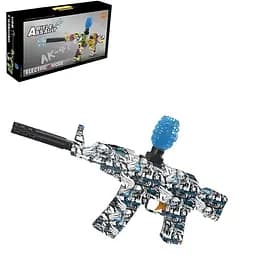 Іграшковий автомат з глушником і орбізами, 2 режими роботи, акумулятор, Блакитний