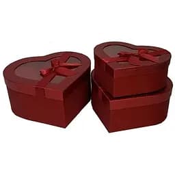 Набор подарочных коробок UFO RED HEART сердце 3 шт.