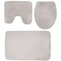 Комплект килимків Kontrast Oslo Toure для ванної та туалету 3 шт. сірий