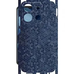 Защитная пленка StatusSKIN для Itel A05s Корпус Винил Соты синие