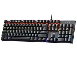 Клавиатура механическая игровая с подсветкой iMICE Model GK-600 USB Wired Type-C, Eng/Укр/Рус, Black - мініатюра 2