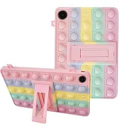 Чехол SoftGel Kids детский pop-it Samsung Galaxy Tab A9+ Plus SM X210 X215 X216 Радужный