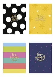 Комплект 4 шт загальних зошитів. Зошит Школярик А5 80 арк. у лінію 5206 4823088220124