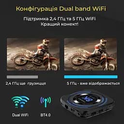 Transpeed H618 4/32Gb, Смарт ТВ приставка медіаплеєр 8K HDR Android SmartTV Box, налаштування Android TV у подарунок, YouTube та фільми без реклами - мініатюра 12
