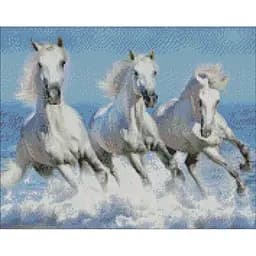 Алмазна мозаїка Ideyka Стрімка хвиля AMO7155 40х50 см